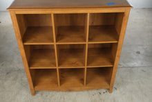Load image into Gallery viewer, 9-Cubby Bookcase Display Shelf with Carved Floral Detail
