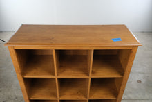 Load image into Gallery viewer, 9-Cubby Bookcase Display Shelf with Carved Floral Detail
