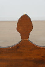 Load image into Gallery viewer, Antique Pine Wall Box with Decorative Crest
