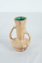 Load image into Gallery viewer, Vintage Pine Scented Pottery Double Handle Vase Faux Wood Grain Art Pot 7.5 Inch
