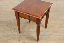 Load image into Gallery viewer, Solid Pine Square Side Table with Drawer
