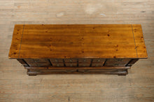 Load image into Gallery viewer, Bennington Pine 12-Drawer Dresser &amp; Mirror – Rustic Solid Wood w/ Brass Hardware
