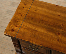 Load image into Gallery viewer, Bennington Pine 12-Drawer Dresser &amp; Mirror – Rustic Solid Wood w/ Brass Hardware
