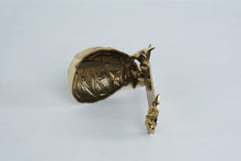 Load image into Gallery viewer, Brasscrafters Portugal Solid Brass Pineapple Door Knocker 9” Hollywood Regency
