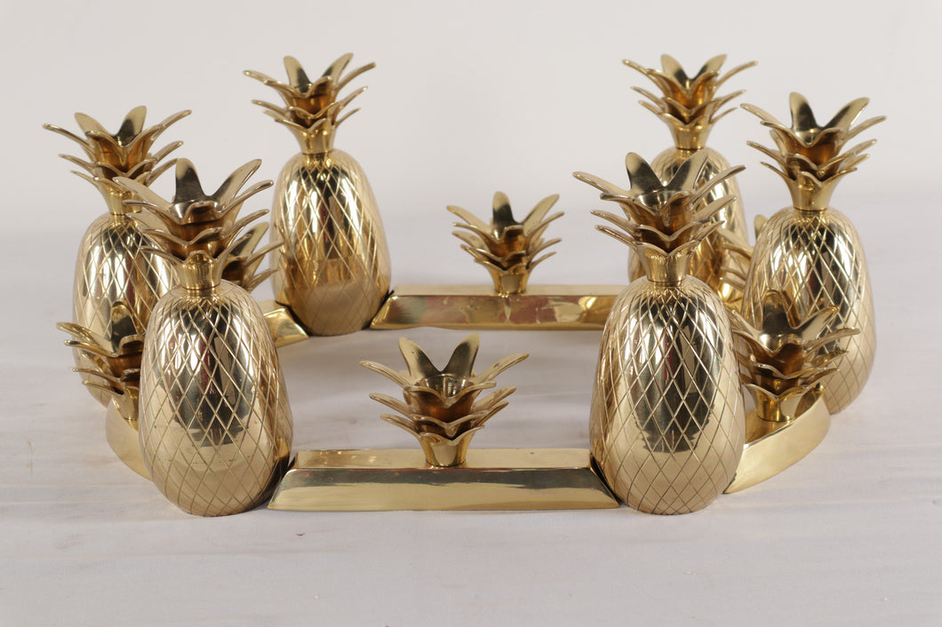 Brass Candle Holder Pineapple Center Piece