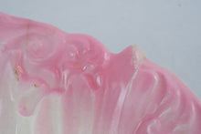 Load image into Gallery viewer, Antique Victorian Pink Floral Porcelain Shell Shaped Serving Bowl 12 Inch
