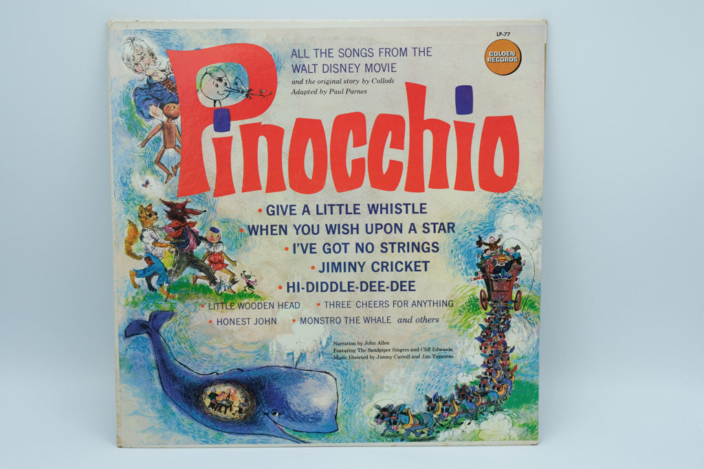 Walt Disney's Pinocchio - Songs From the Movie Vinyl Record