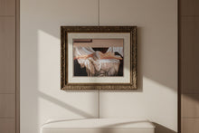 Load image into Gallery viewer, Edson Campos Late September Framed Print Reclining Nude Figurative Artwork 38x46
