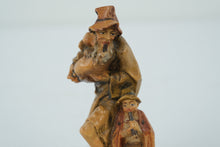 Load image into Gallery viewer, Wooden Carved Pipers Figurine
