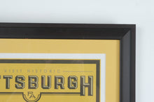 Load image into Gallery viewer, Visit Historic Pittsburgh PA City of Bridges Framed Travel Poster 23 x 28

