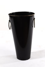 Load image into Gallery viewer, Black Decorative Metal Vessel
