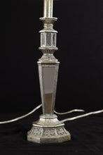 Load image into Gallery viewer, Pair of Silver Mirrored Candle Stick Lamps
