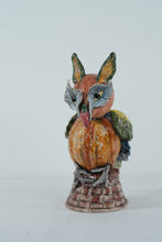 Load image into Gallery viewer, Vintage Italian Ceramic Owl Figurine – Hand-Painted Discovery by Wildwood 15&quot; Tall
