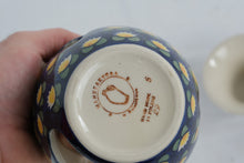 Load image into Gallery viewer, Manufaktura Polish Pottery Oil Burner / Wax Warmer – Hand-Painted Blue Floral Pattern, Bolesławiec Poland
