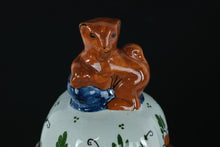 Load image into Gallery viewer, Royal Delft Polychrome Lidded Ginger Jar – Handpainted “Van der Laan” Studio, 1981 – 16" Tall with Certificates
