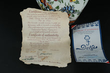 Load image into Gallery viewer, Royal Delft Polychrome Lidded Ginger Jar – Handpainted “Van der Laan” Studio, 1981 – 16" Tall with Certificates
