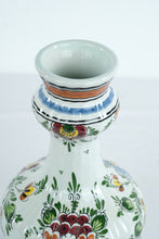 Load image into Gallery viewer, Hand-Painted Dutch Polychrome Ceramic Vases – Matching Pair
