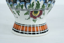 Load image into Gallery viewer, Hand-Painted Dutch Polychrome Ceramic Vases – Matching Pair
