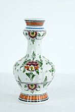 Load image into Gallery viewer, Hand-Painted Dutch Polychrome Ceramic Vases – Matching Pair
