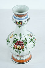 Load image into Gallery viewer, Hand-Painted Dutch Polychrome Ceramic Vases – Matching Pair
