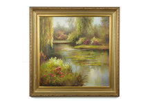 Load image into Gallery viewer, “Spring Willow Pond” – Original Oil on Canvas by W. Robbins
