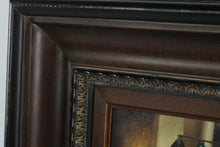 Load image into Gallery viewer, Original Oil Painting Pool Hall Billiards Scene Signed T Fritz Framed Vintage Genre Art
