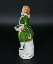 Load image into Gallery viewer, Vintage Colonial Gentleman Porcelain Figurine – 8” Hand-Painted Figurine with Green Overcoat
