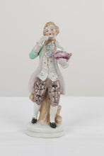 Load image into Gallery viewer, Vintage Japan Hand Painted Porcelain Colonial Couple Figurine Set 9 Inch 12 Inch
