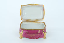 Load image into Gallery viewer, Porcelain Trinket Box - Goumot-Labesse Limoges - Made in France
