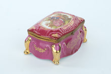 Load image into Gallery viewer, Porcelain Trinket Box - Goumot-Labesse Limoges - Made in France
