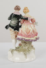 Load image into Gallery viewer, Porcelain Victorian Couple Feeding Swans
