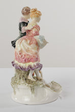 Load image into Gallery viewer, Porcelain Victorian Couple Feeding Swans
