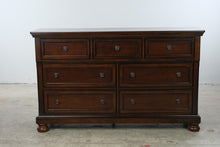 Load image into Gallery viewer, Ashley Porter 7-Drawer Dresser in Rustic Brown
