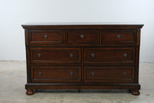 Load image into Gallery viewer, Ashley Porter 7-Drawer Dresser in Rustic Brown
