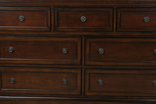 Load image into Gallery viewer, Ashley Porter 7-Drawer Dresser in Rustic Brown
