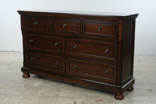 Load image into Gallery viewer, Ashley Porter 7-Drawer Dresser in Rustic Brown

