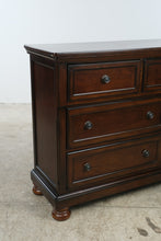 Load image into Gallery viewer, Ashley Porter 7-Drawer Dresser in Rustic Brown
