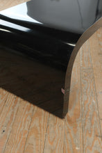 Load image into Gallery viewer, Postmodern Black Lacquer Waterfall Coffee Table Bench 46 Inch
