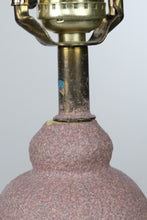 Load image into Gallery viewer, Vintage Pair Postmodern Ginger Jar Table Lamps Pink Textured 28 Inch
