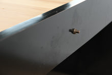 Load image into Gallery viewer, Postmodern Black Lacquer Queen Platform Bed with Mirror Headboard
