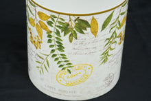 Load image into Gallery viewer, Botanical French Postcard Wastebasket Decorative Bathroom Trash Can Plastic 10 Inch
