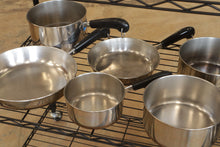 Load image into Gallery viewer, Revere Ware 1801 Copper Clad Cookware 16 Piece Set 9 Pots Pans 7 Lids USA
