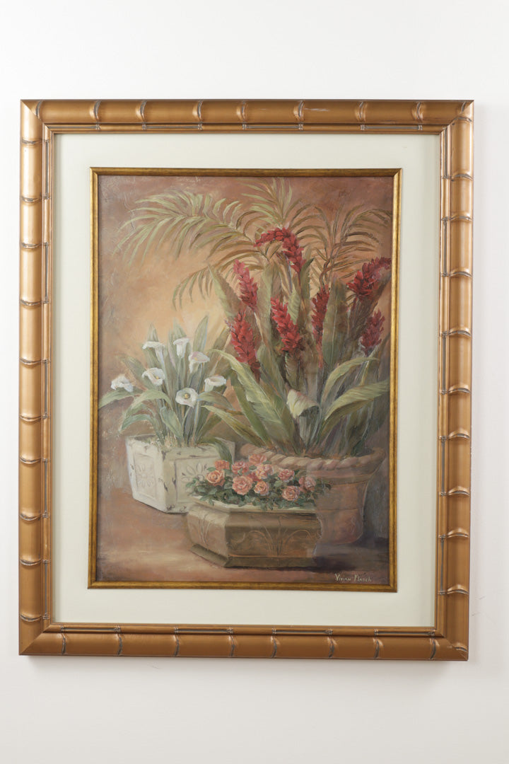 Potted Floral Plant Print by Vivan Flasch 2