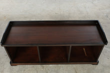 Load image into Gallery viewer, Pottery Barn Samantha Bench with Cubbies in Mahogany Finish
