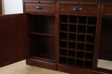 Load image into Gallery viewer, Pottery Barn Modular Bar Cabinet Wine Storage Set of 3
