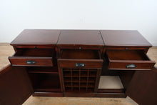 Load image into Gallery viewer, Pottery Barn Modular Bar Cabinet Wine Storage Set of 3
