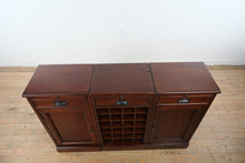 Load image into Gallery viewer, Pottery Barn Modular Bar Cabinet Wine Storage Set of 3
