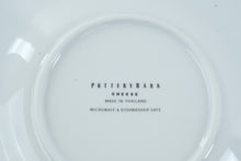 Load image into Gallery viewer, Pottery Barn Cheese Appetizer Plates Set of 3 Brie Gouda Stilton 8 Inch
