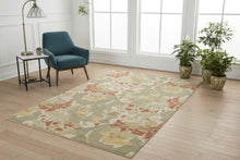 Load image into Gallery viewer, Kaleen Harper Art Nouveau Tufted Wool Rug 5x8 Floral Multicolor
