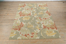 Load image into Gallery viewer, Kaleen Harper Art Nouveau Tufted Wool Rug 5x8 Floral Multicolor
